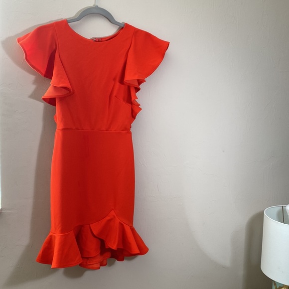 Hello Molly TAKE CHANCES DRESS RED. Mini Dress Size 4 - Picture 8 of 9